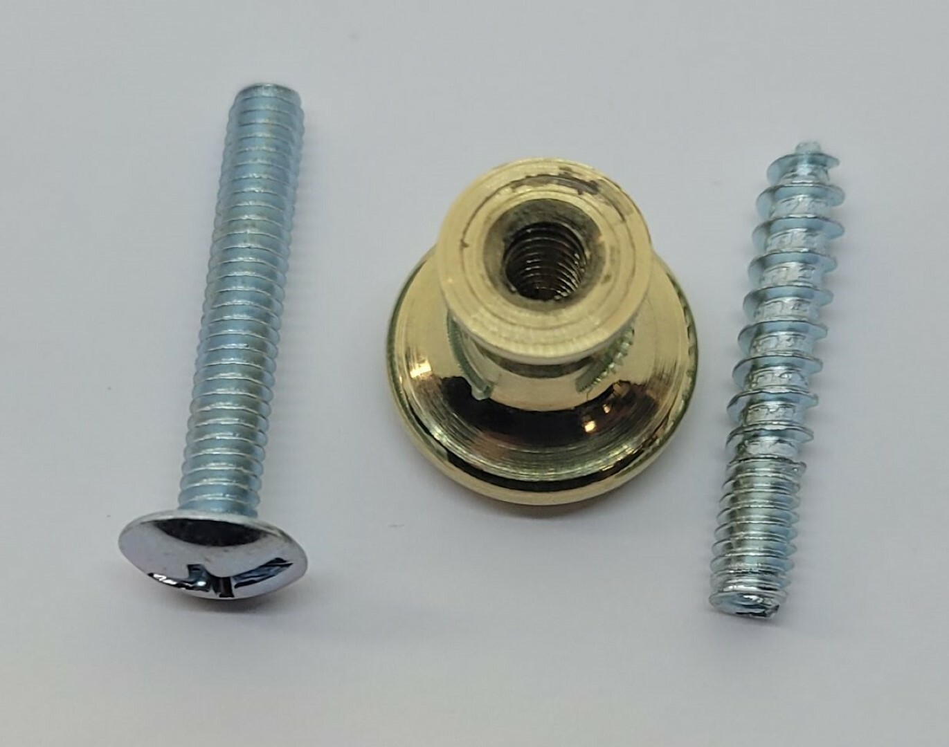 5/8″ Round Polished Solid Brass Nickel BOOKCASE Knob pull desk small cabinet