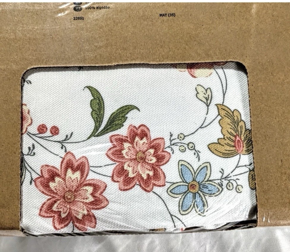 Ikea EKTORP Footstool / Ottoman Cover Slipcover VIDESLUND MULTICOLOR New SEALED!