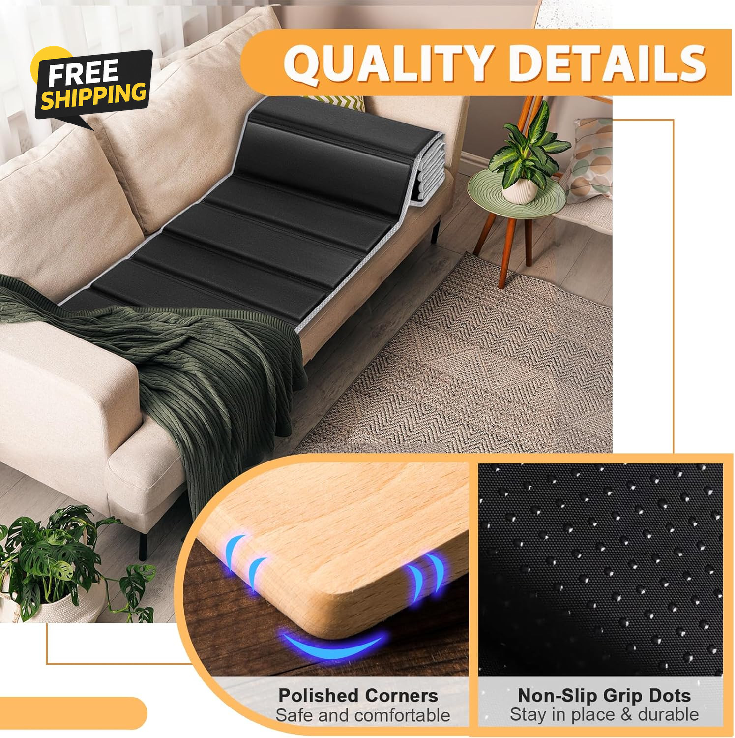 Heavy Duty Couch Cushion Support for Sagging Sofa, 21.5”X70” Extra Thick