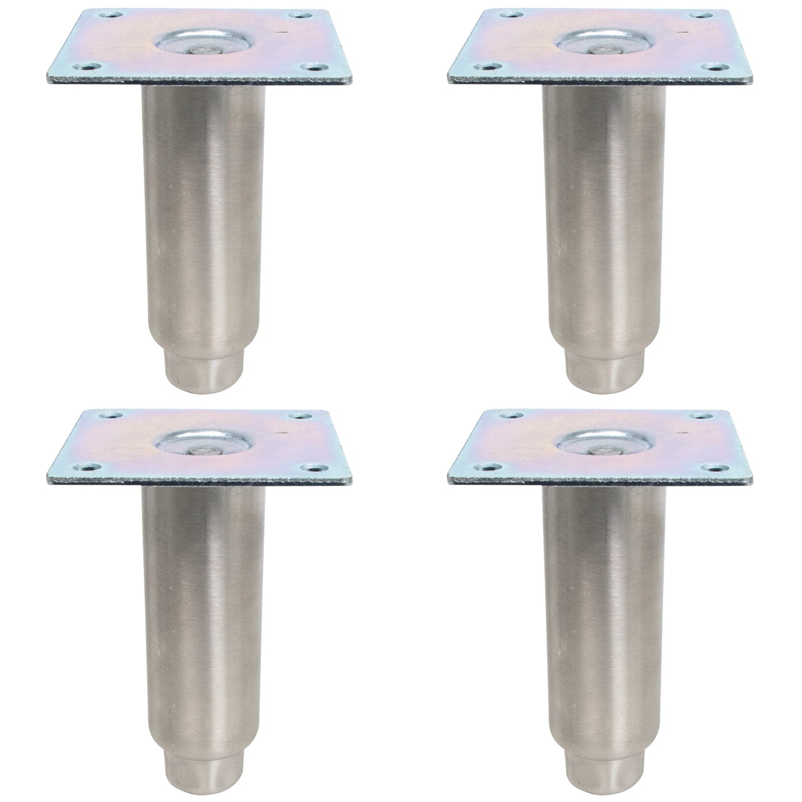 GSW 4 Pcs Adjustable Stainless Steel Equipment Legs, 5-1/4” High w/ 3” Extension