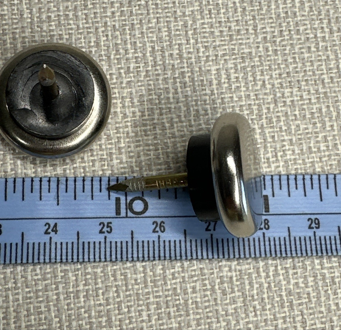3 pounds of Nickel Base Metal Nail-On Glides for Wood Furniture 7/8″ approx. 180