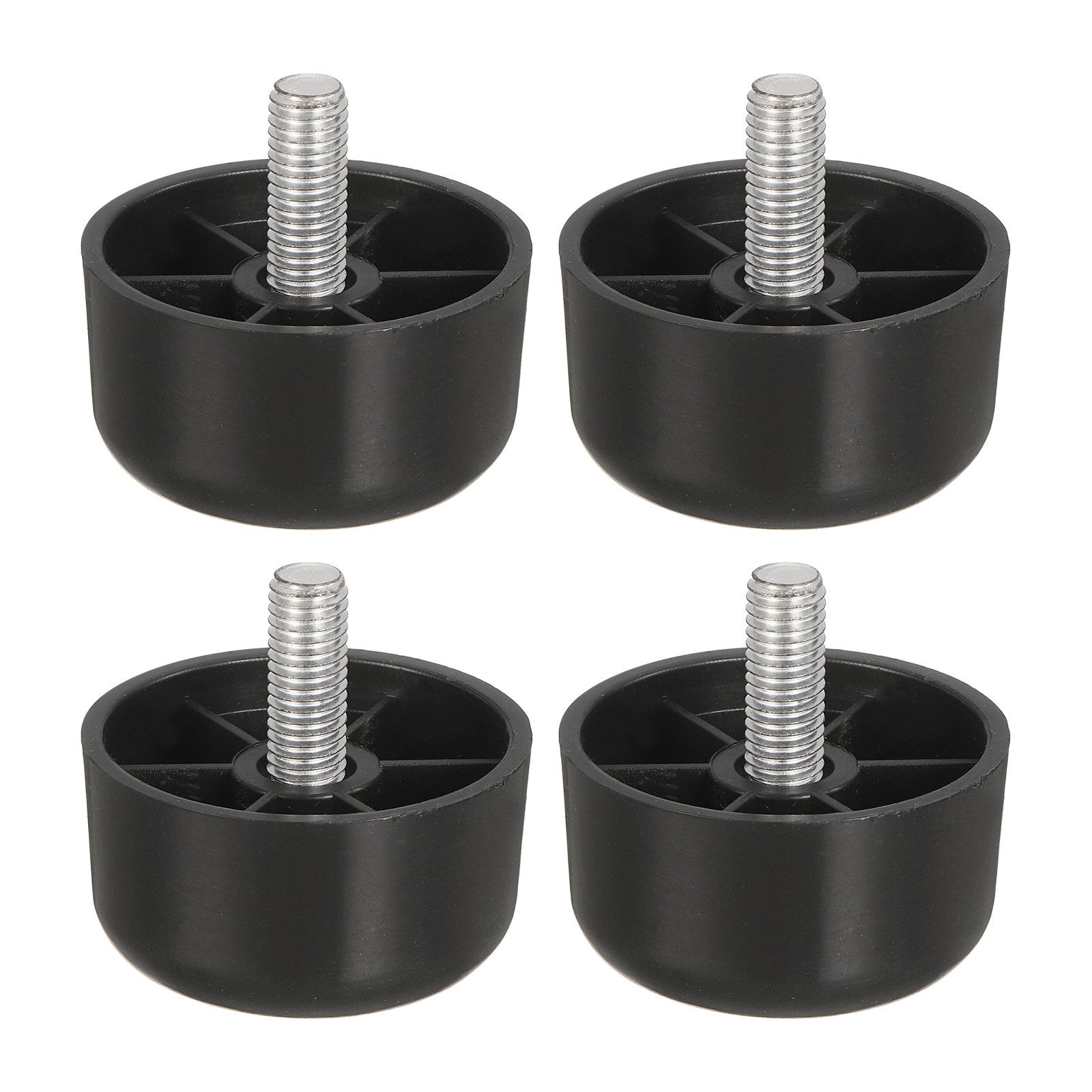 4Pcs M10 x 1.18 x 2.17 Inch Furniture Leg Plastic Tapered Replacement Leg