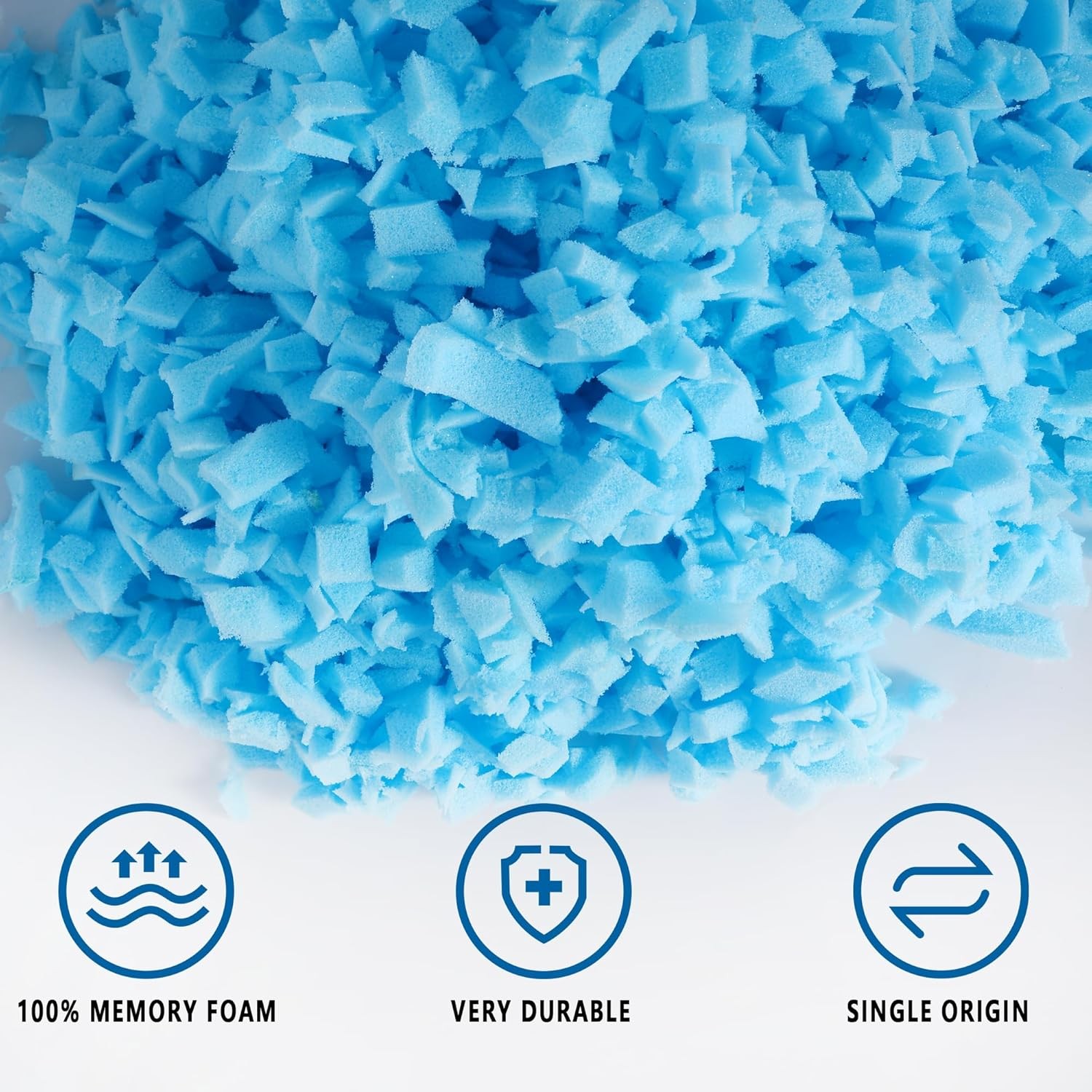 10 LBS Bean Bag Filler,Comfortable and Soft Chair 10 LBS, Blue