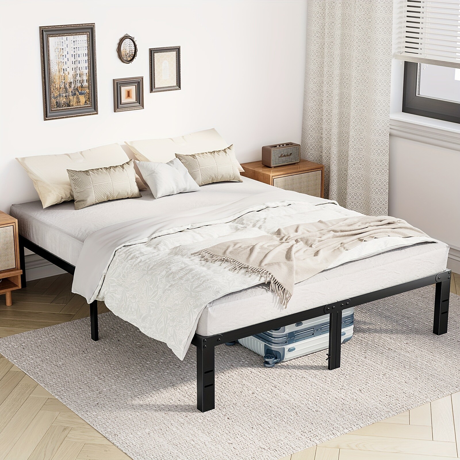 Premium Steel Bed Frame – Sturdy, Spacious & Long-Lasting for All Bed Sizes