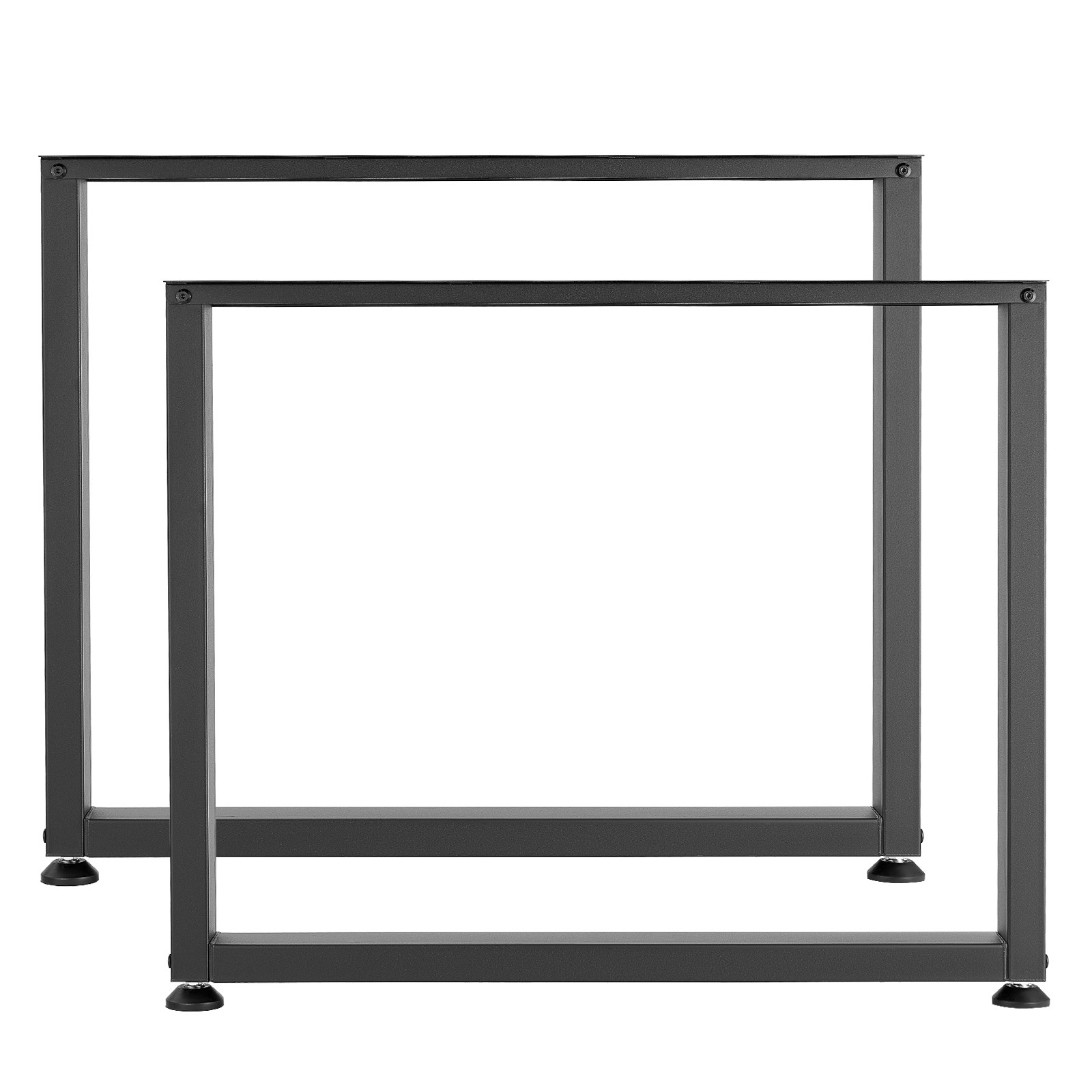 Uimoso Steel Table Legs 29.5 x 35.4 in Square 2204 lbs Durable Set of 2 Black