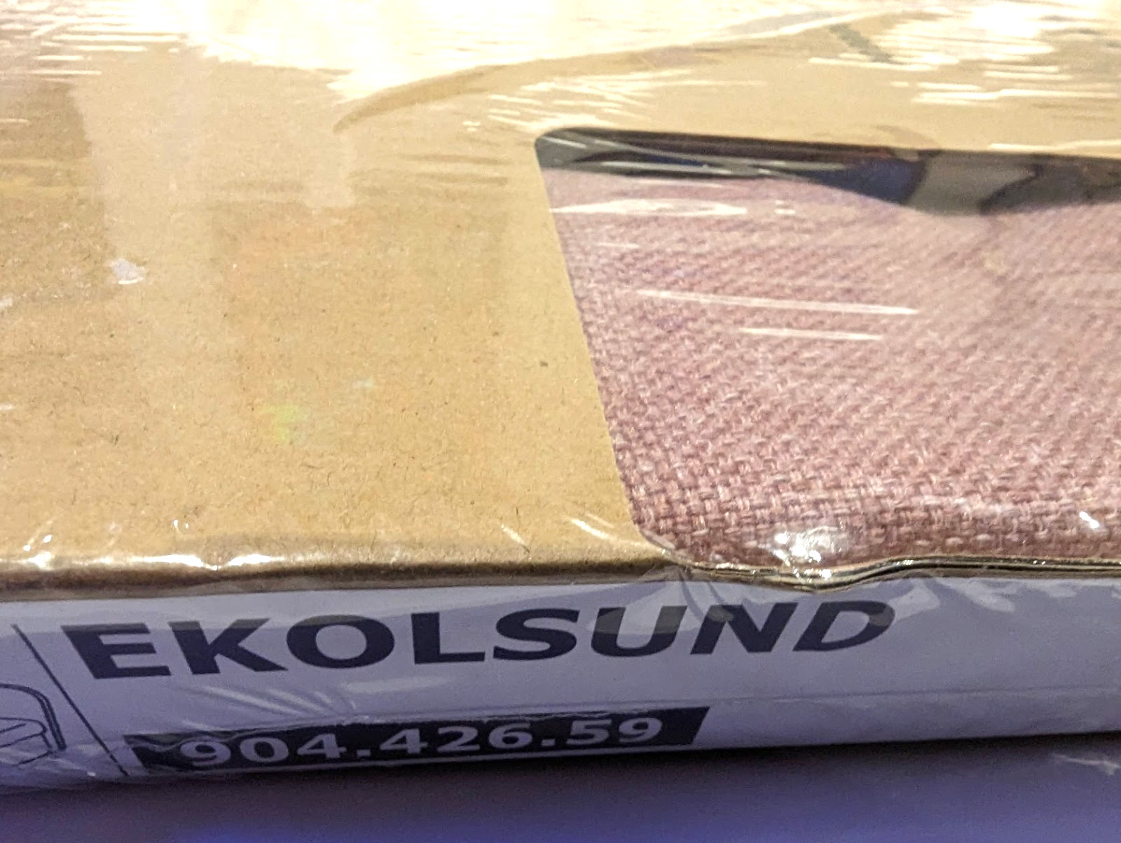 Ikea EKOLSUND Recliner (Armchair) Cover Slipcover GUNNARED LIGHT BROWN PINK New!