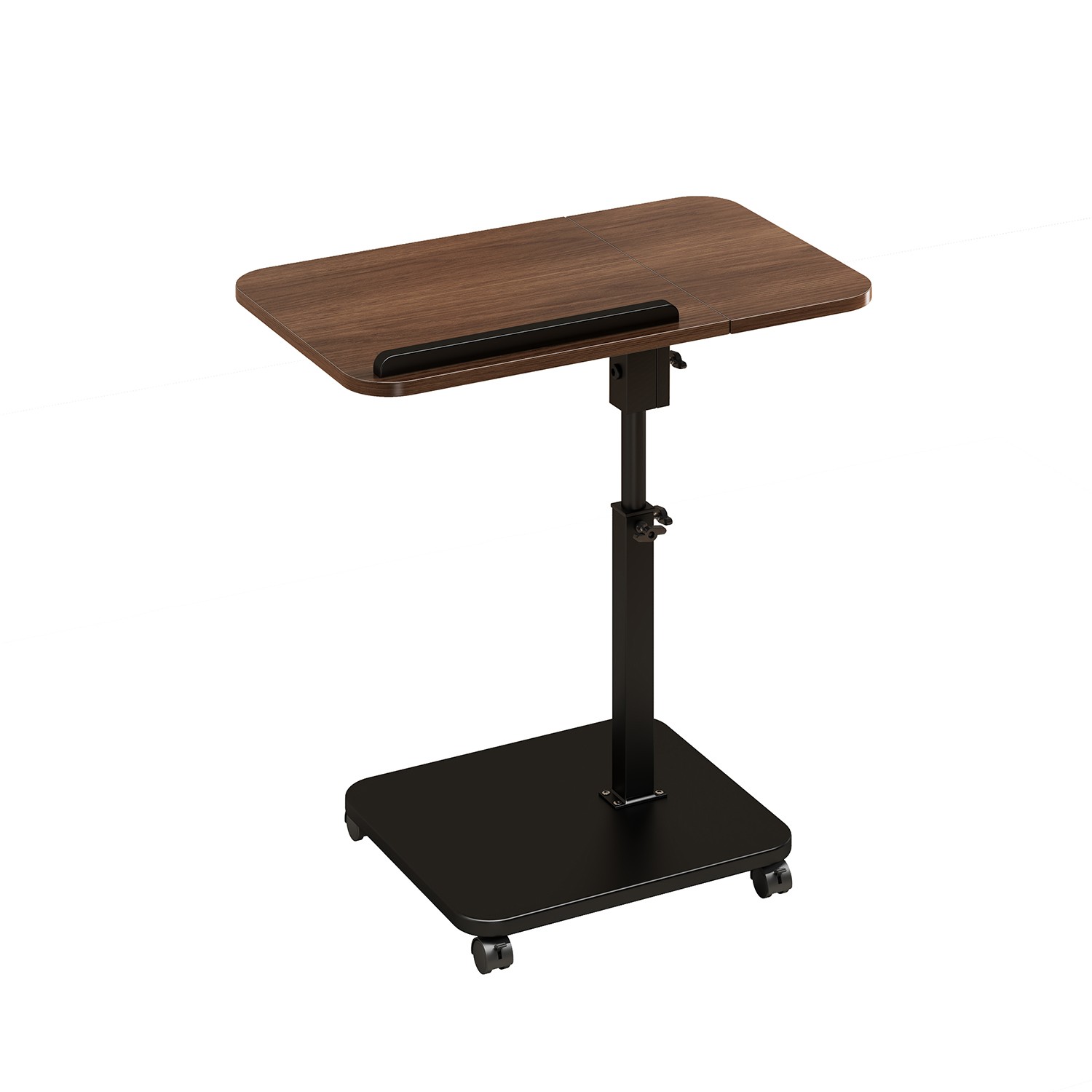 C Shaped Table End Table for Couch Adjustable Height 180° Swivel Tray Sofa Table