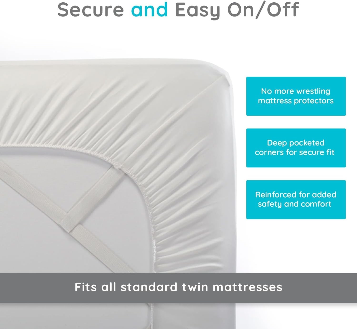 Egrace Twin Mattr Protector – Cooling Eucalyptus Tencel Fiber