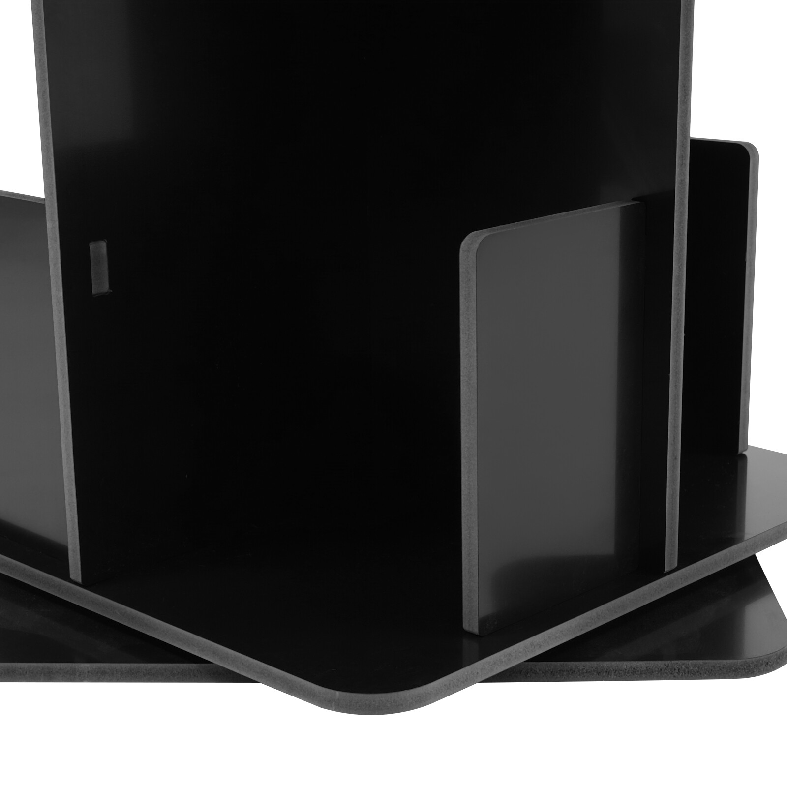 4 Tier 360° Rotating Bookcase Standing Shelf Corner Bookcase Office Shelf 50.5in
