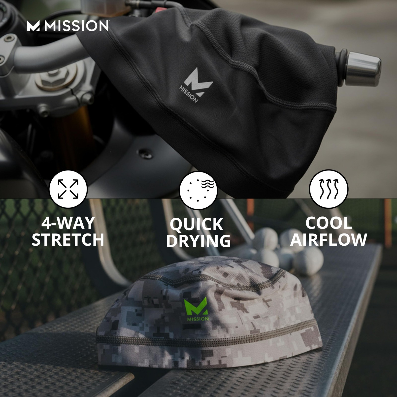 Cooling Helmet Liner- Cools Instantly When Wet, UPF 50, Wear Under Helmets, H…