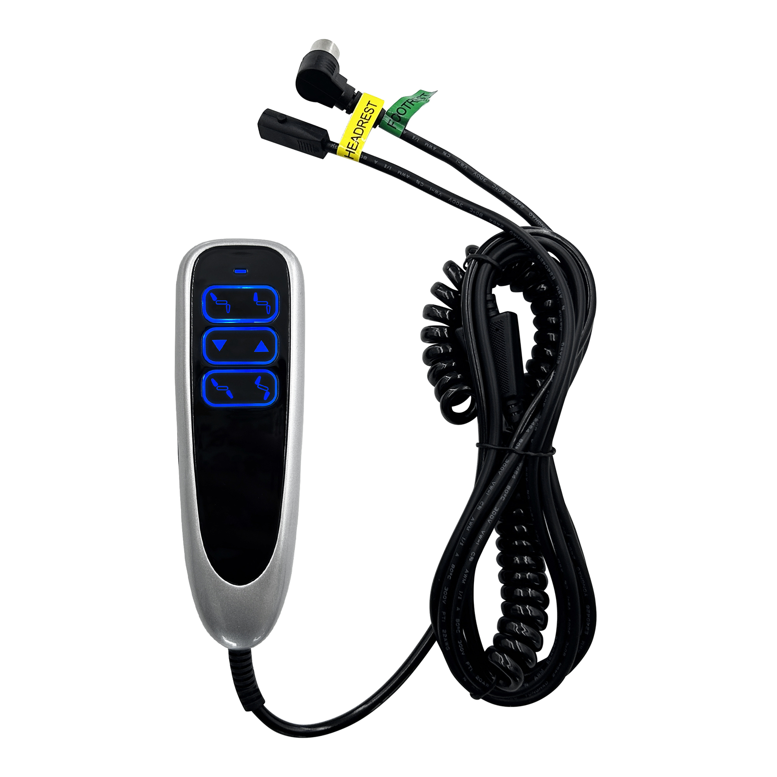Power Recliner Lift Chair 6 Button Remote Hand Control 23300528X000 with 2 Plugs