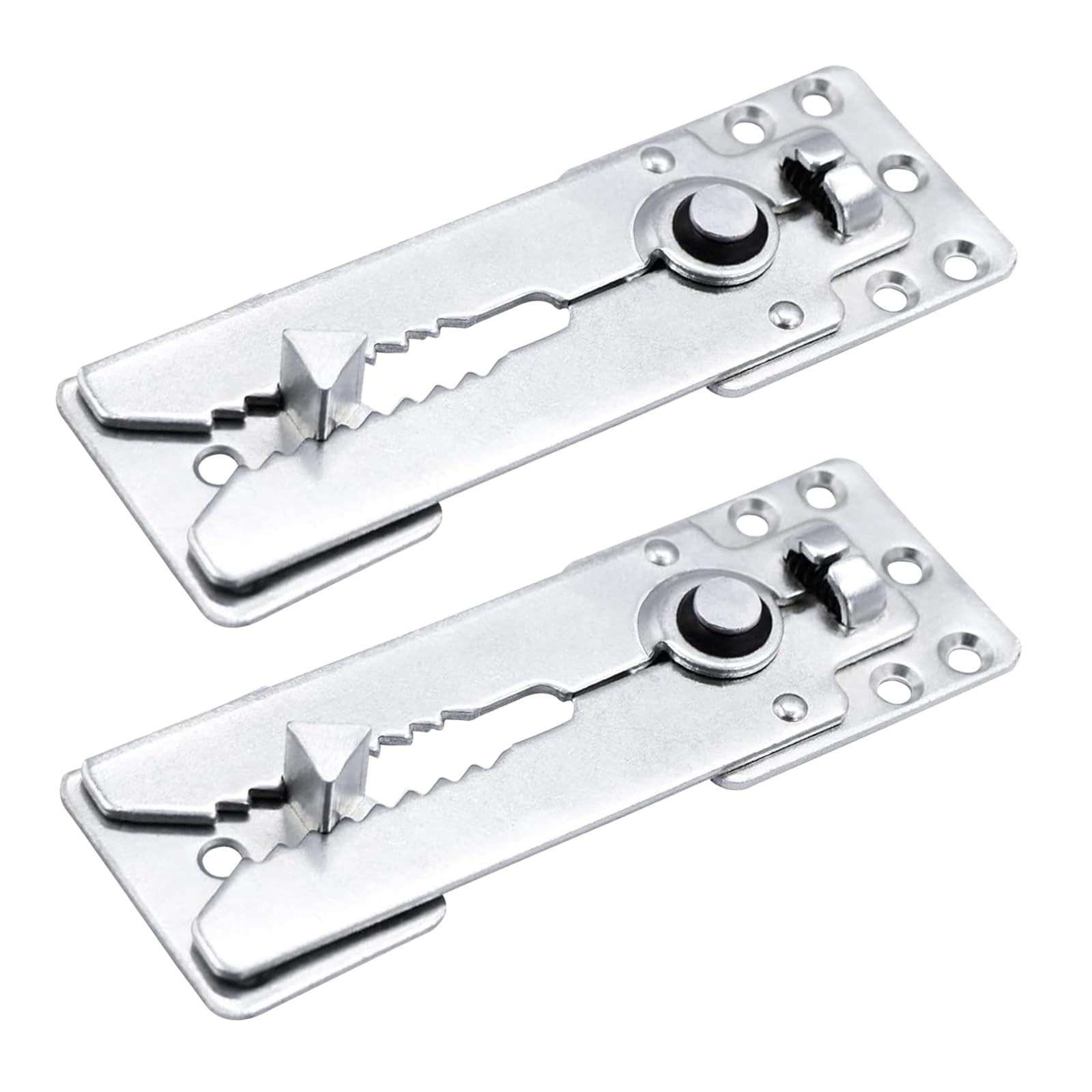 2 Pack Sectional Couch Connectors Screws Heavy-Duty Metal Sofa Clips Hardware