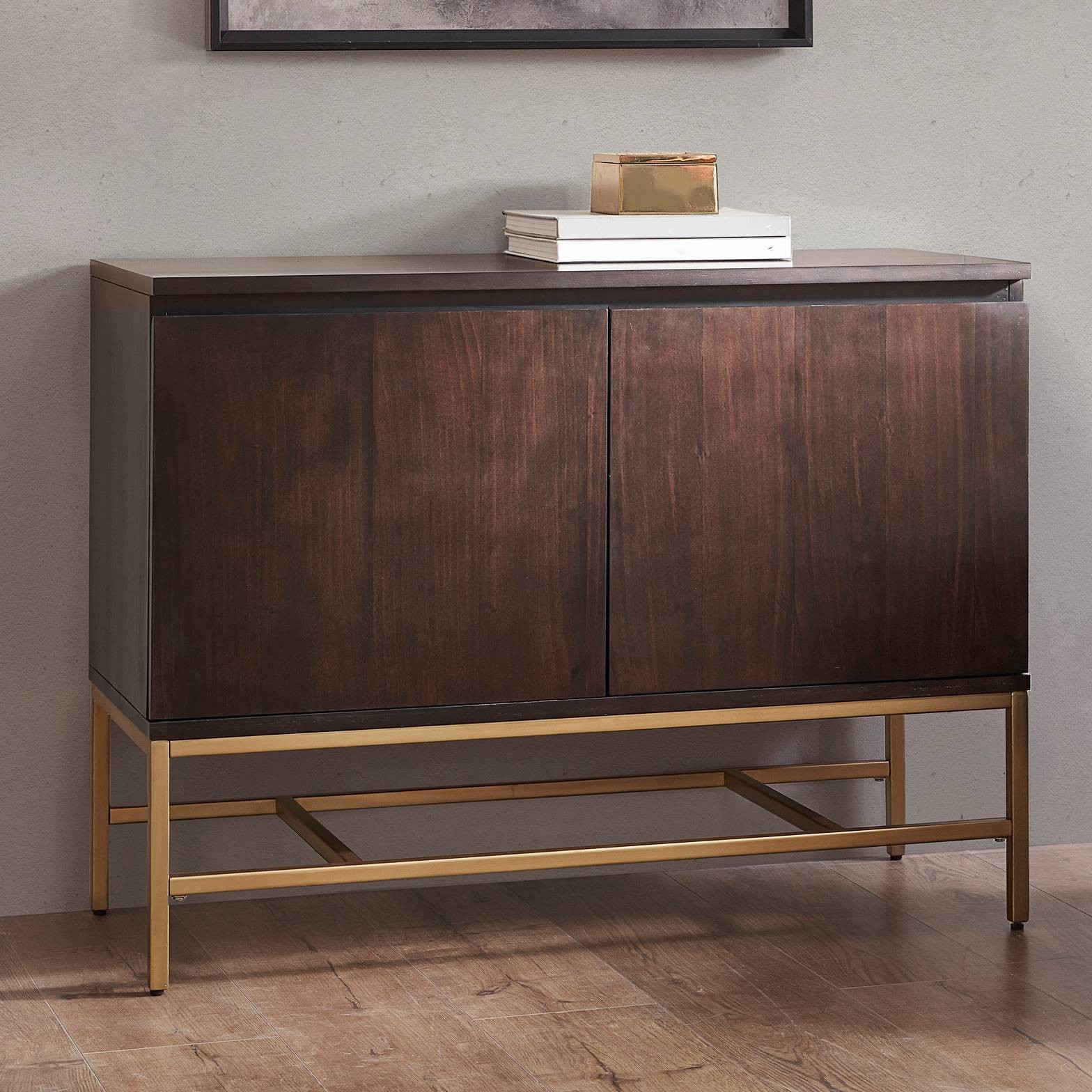 Martha Stewart Allister 40″ Wide Morocco Wood 2-Door Accent Cabinet