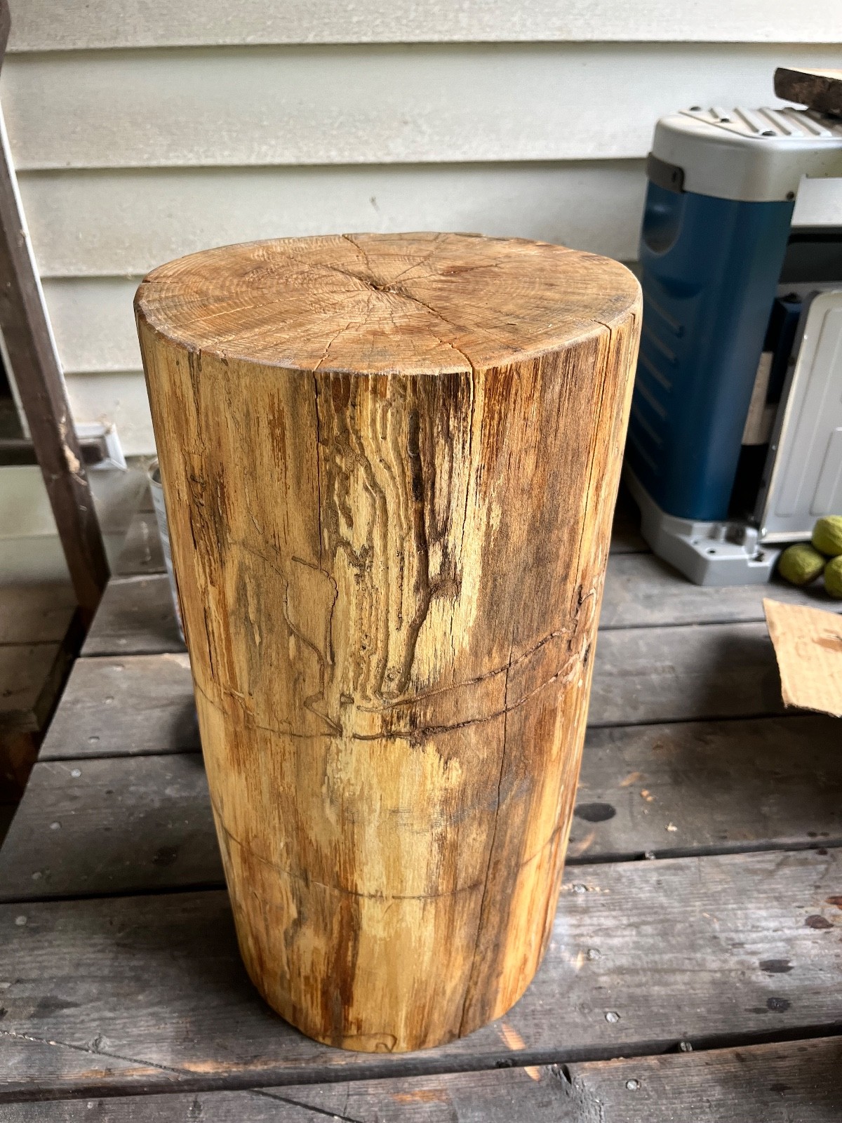 Tree Stump Stool, Natural Edge Side Table End Table