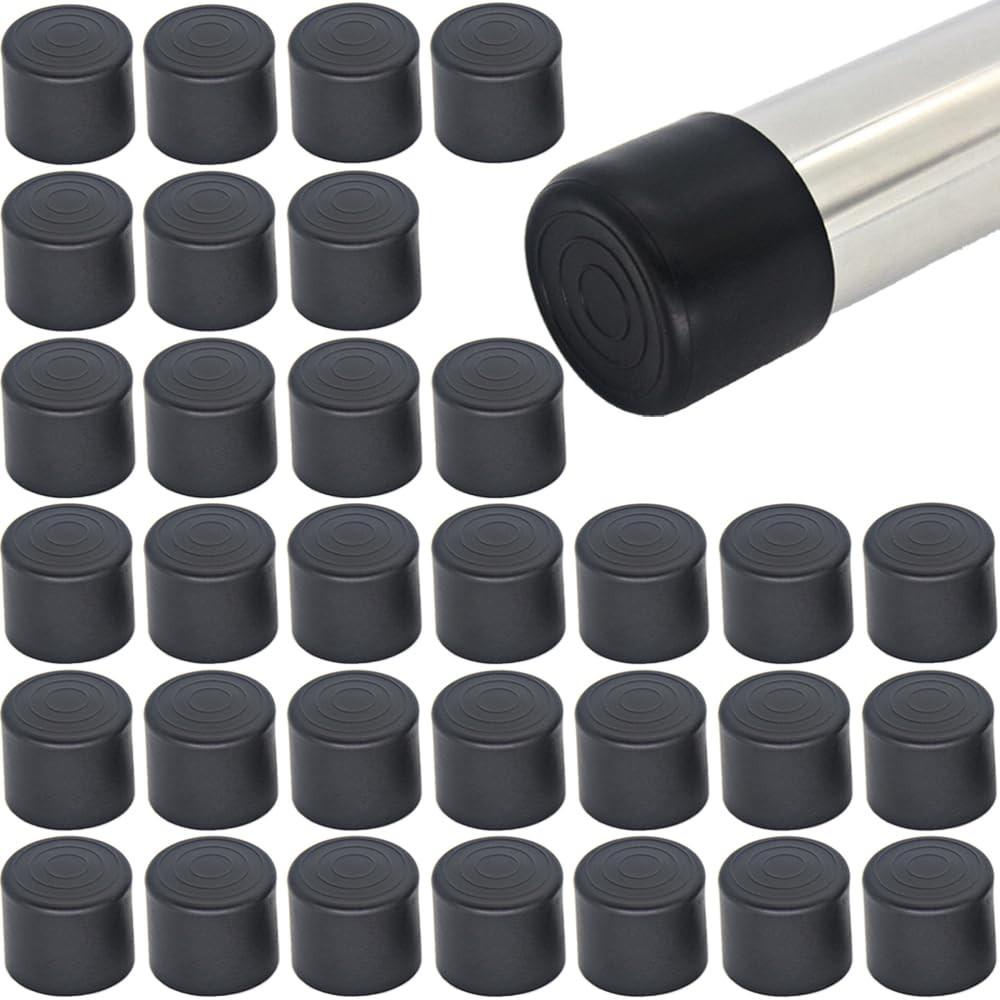 32Pcs Round Rubber Chair Leg Tips Caps, 7/8 Inch 22mm Chair Table Leg Covers …