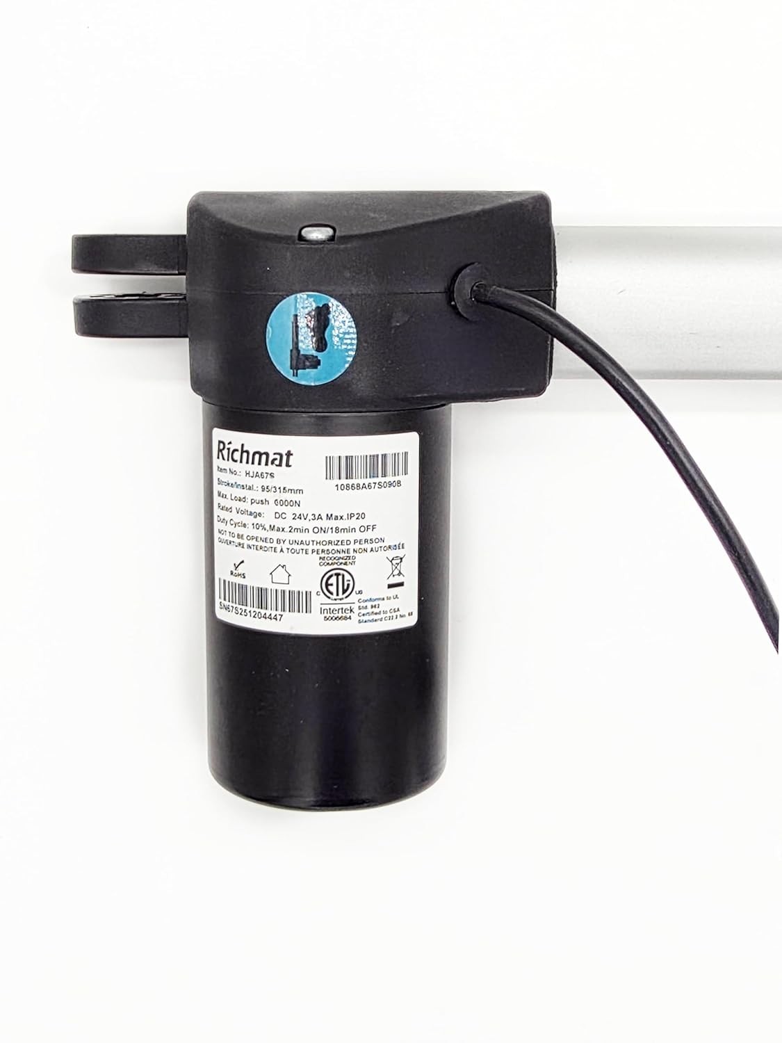HJA67S Actuator Motor Replacement for Adjustable Bed Base (4 Pin Head)