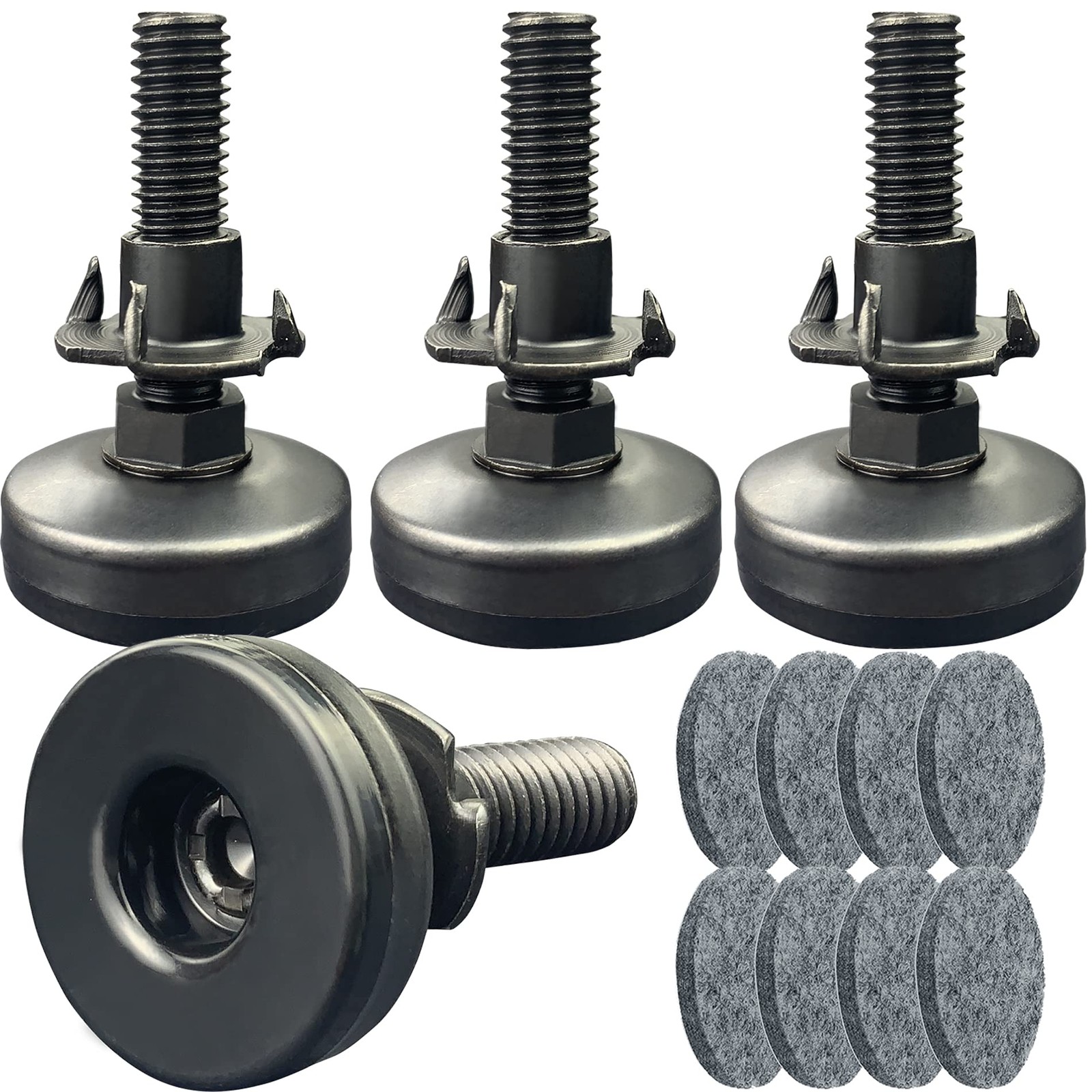 3/8″ Threaded Leveling Feet Adjustable Table/Furniture Feet Levelers Screw on…