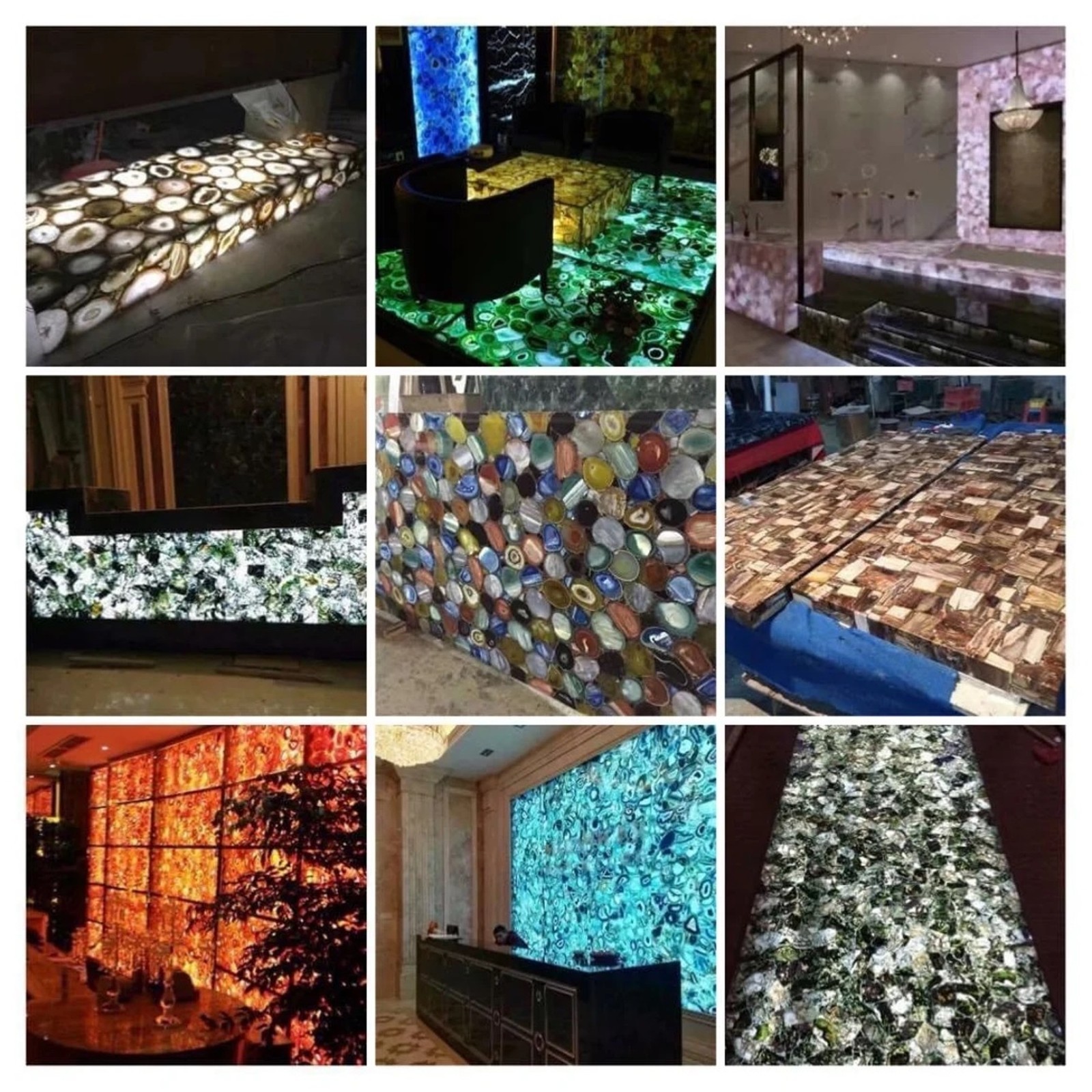 Blue Tiger Eye Stone Table Top | Custom Stone Coffee Table Top | Kitchen Slab