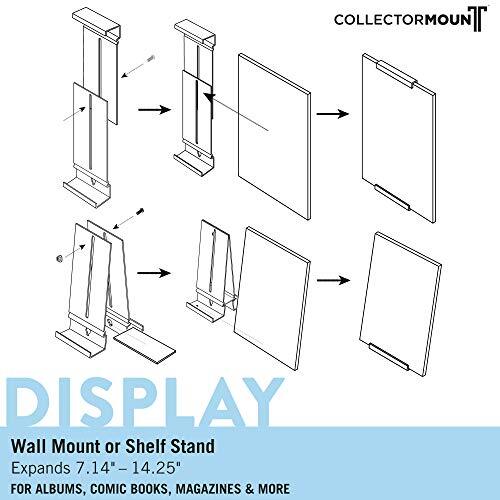 Comic Mount 1 Pack, Comic Book Shelf Stand or Wall Mount Display, 1 Mount