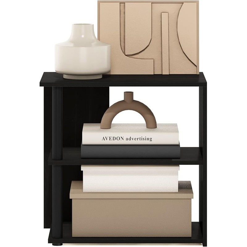 Modern Open Frame Side Table Two-Tier Shelf Nightstand Living Room Bedroom New