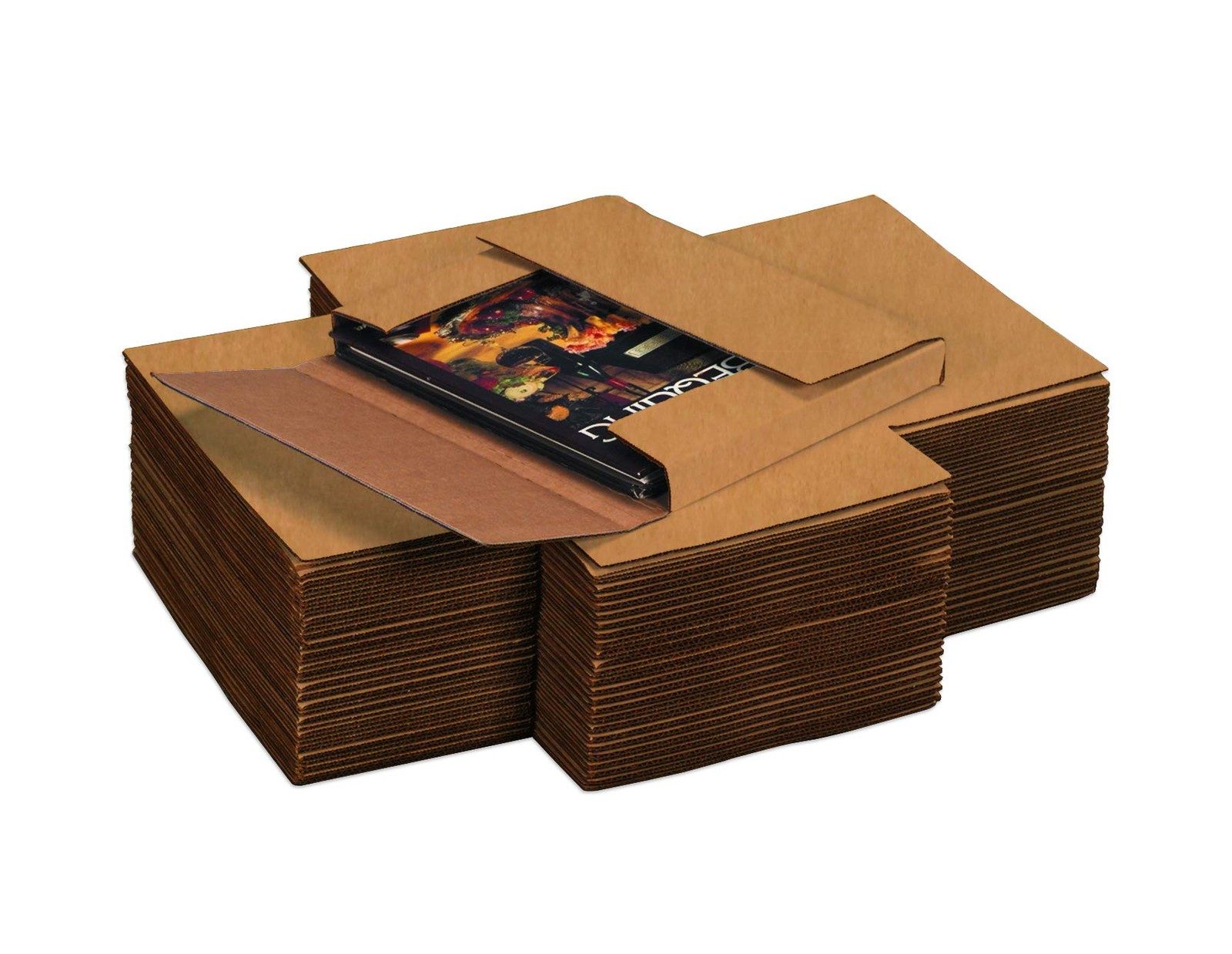 Boxes Fast BFM12121K Corrugated Cardboard Mailers 12 1/2 x 12 1/2 x 1 Inches