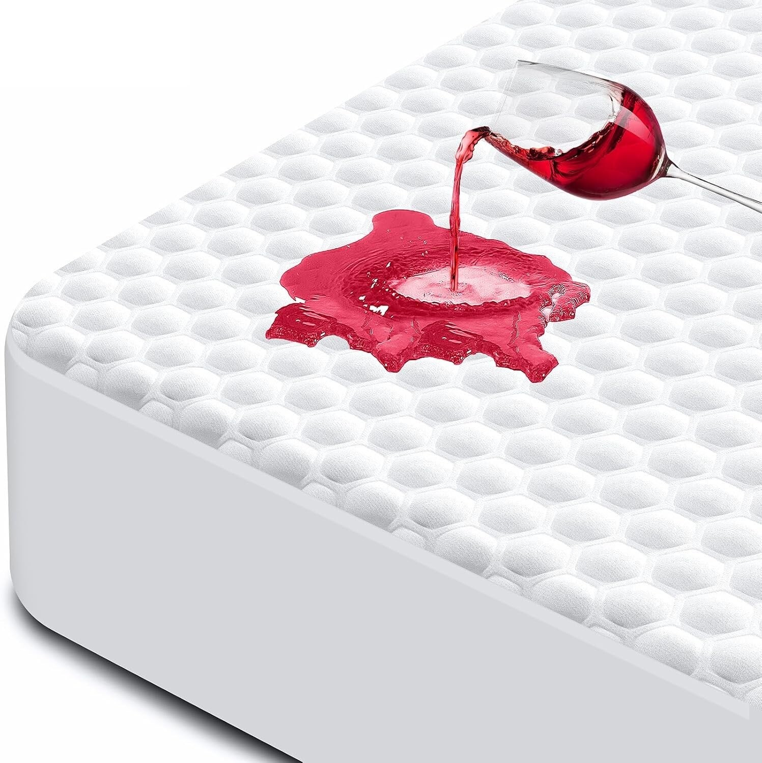 Colchon Espuma de Memoria Capa de Gel en Caja Queen Acolchado Mattress Protector