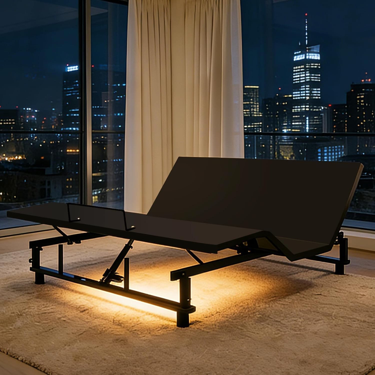 Heavy Duty King Adjustable Bed Frame – Zero Gravity Electric Base with Remote