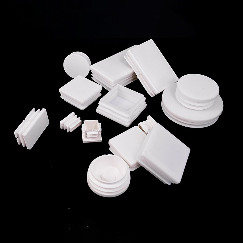 Square & Rectangle Plastic End Caps Blanking Plugs Tube Inserts Furniture Feet