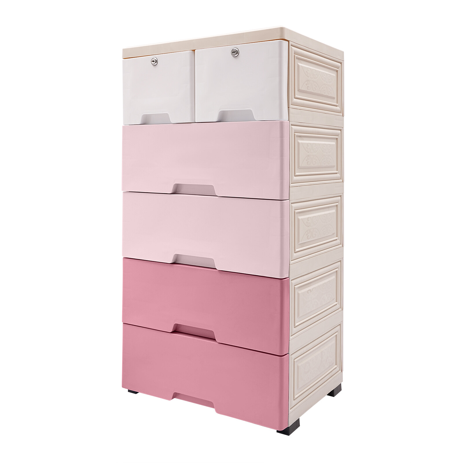 Plastic Drawers Dresser Storage Cabinet Dresser Organizer with Drawers US~