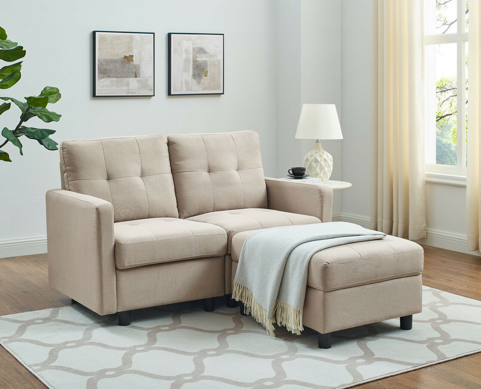 Contemporary Modular Sectional Sofa Modern Living Room Furniture Set DIY Couch