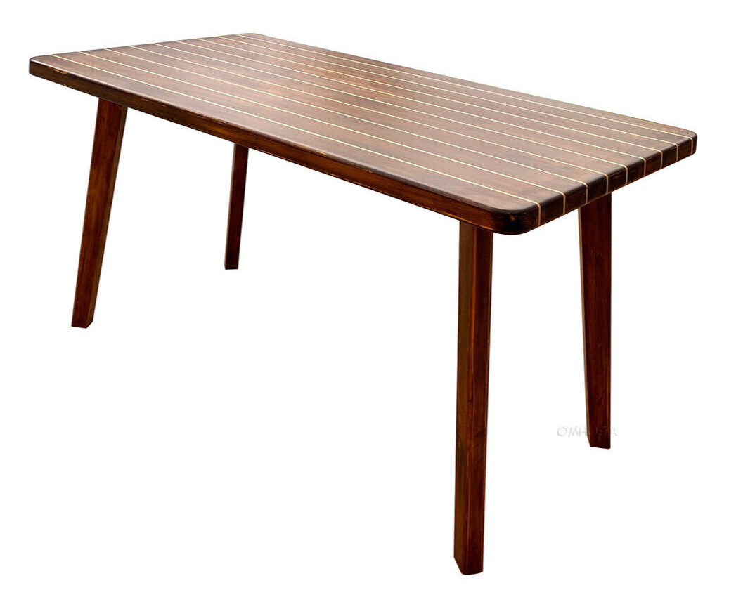 Nautical Dining & Kitchen Table 50″ Cedar Wood Chris Craft Deck Style Furniture