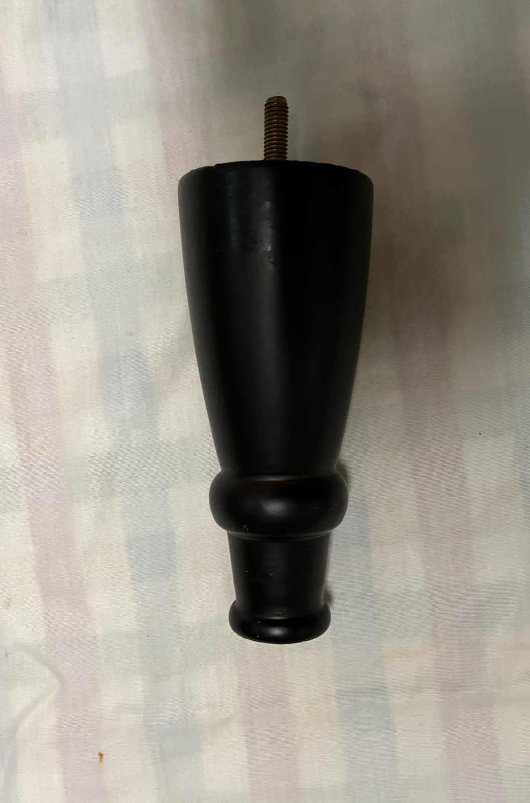(1) Black Ottoman Couch Sofa Furniture Replacement Leg 5.75”