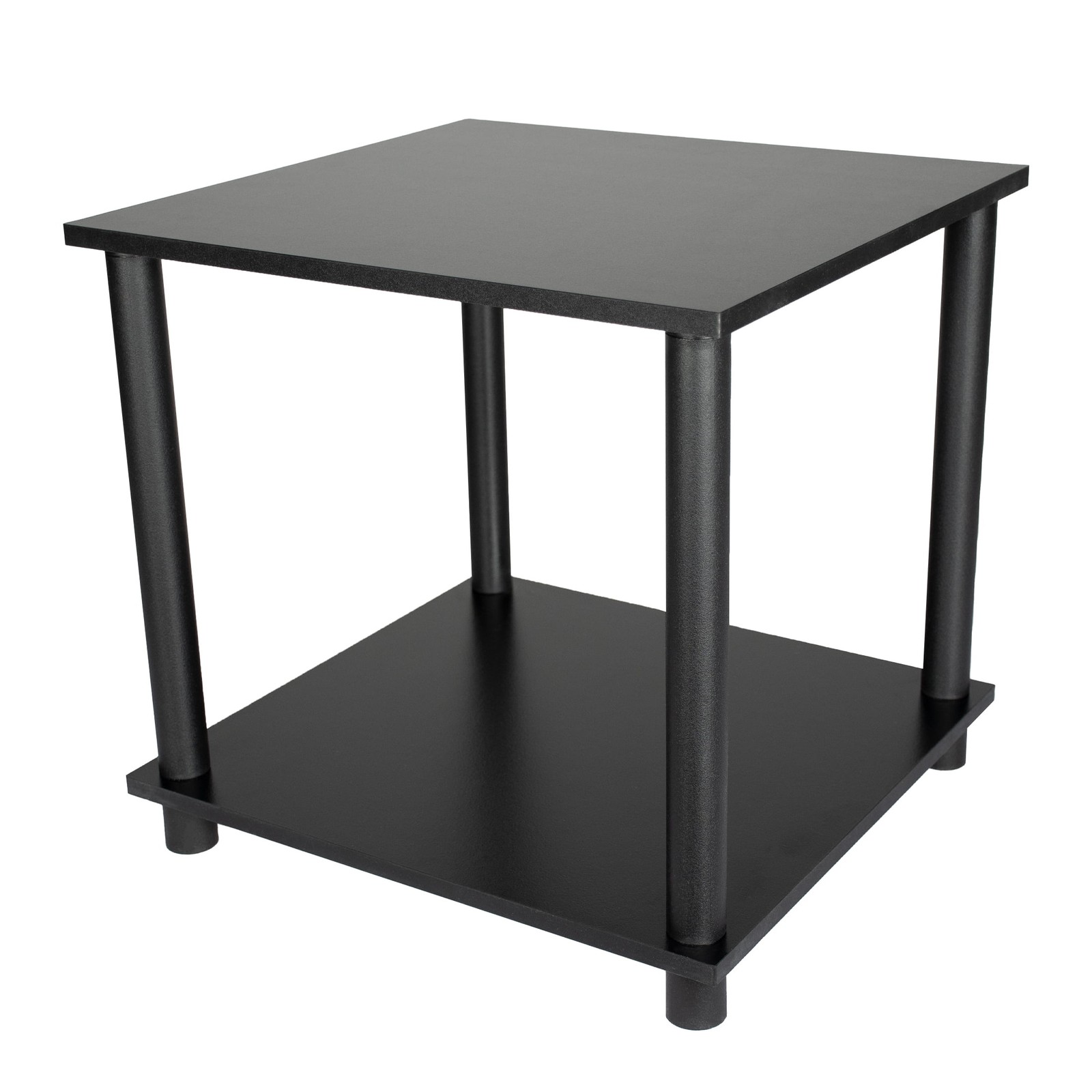 No Tools End Tables, Solid Black, Set of 2