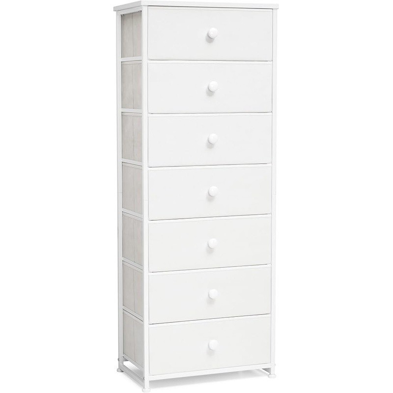 7 Drawer Storage Chest Vertical Organizer Bedroom Closet Home Office Utility New