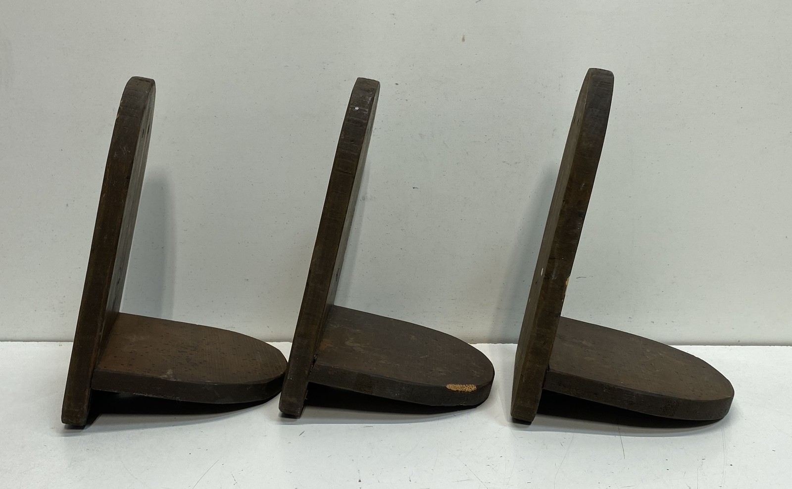 Vintage Wooden Wall Shelves Lot of 3 Hand Painted Decorative Display Stands