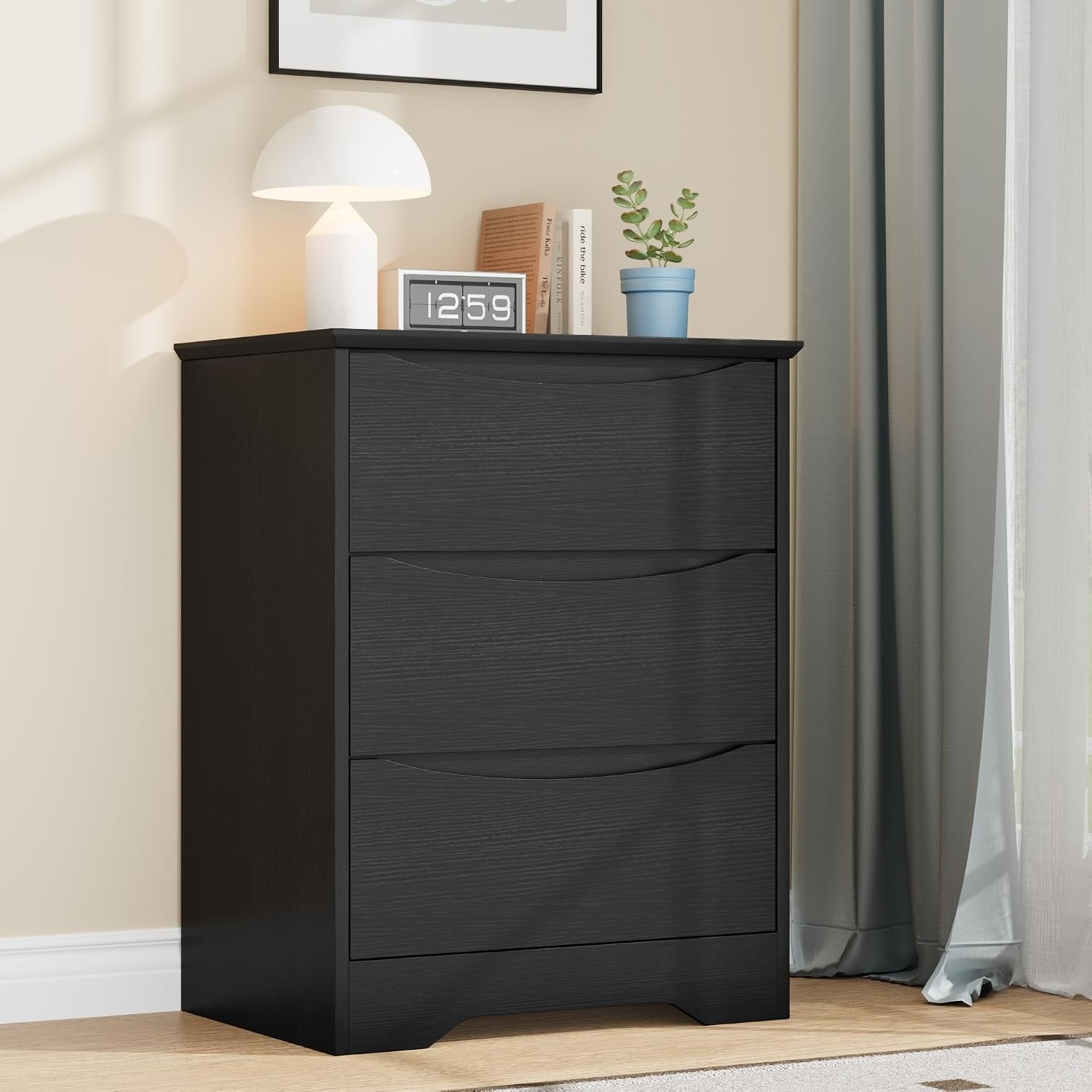 Tall Modern Dresser 3/6/8/9 Drawers Deep Storage Wide Top Chest Living Room