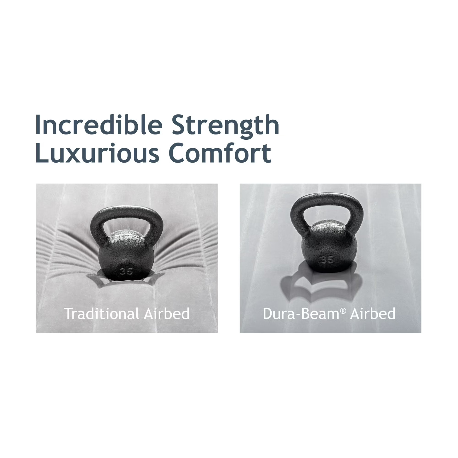 Intex 24″ Full Dream Lux Pillow Top Dura-Beam Airbed Mattress with Built-in Pump