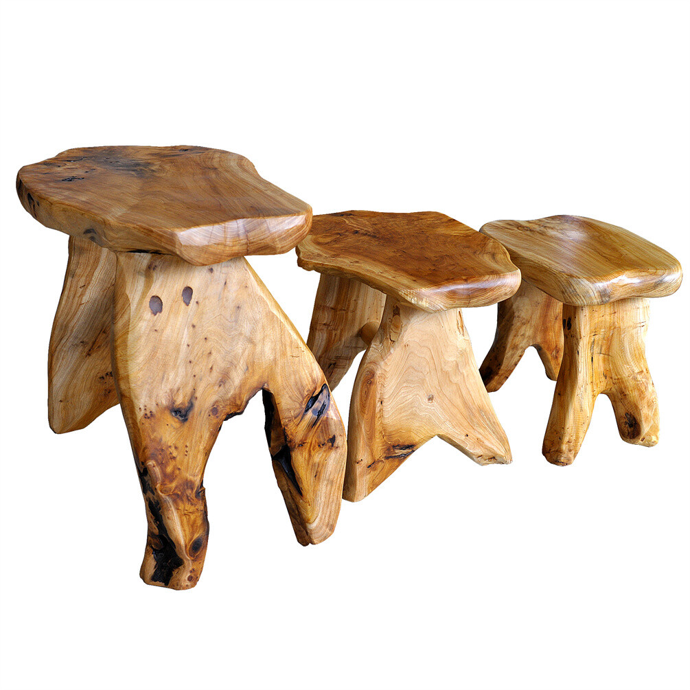 Live Edge Cedar Bench Rustic Wood Entryway Bench Farmhouse Stool Side Table Gift