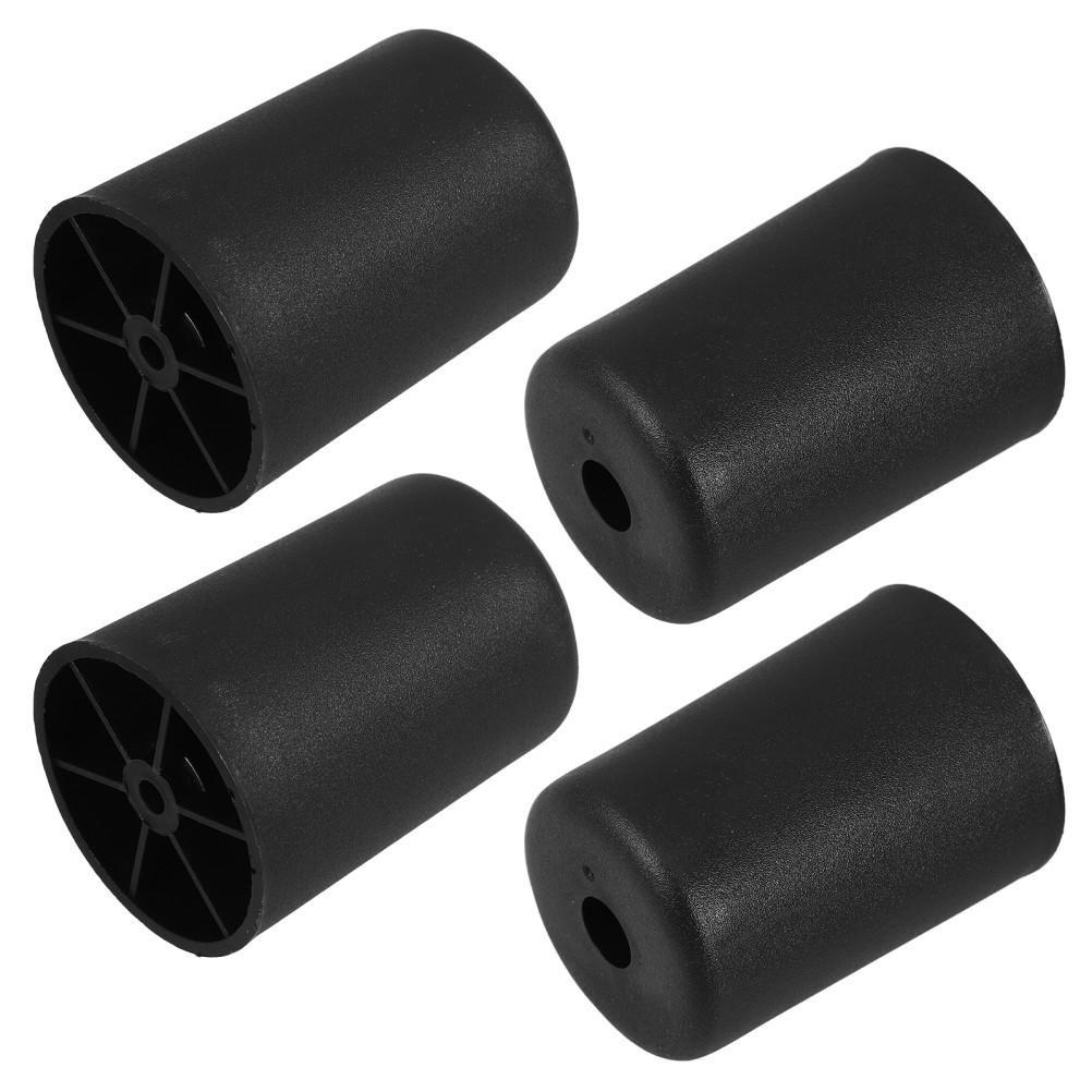 4Pcs Black ABS Plastic Adjustable Sofa Legs for Furniture Table Cabinet Riser