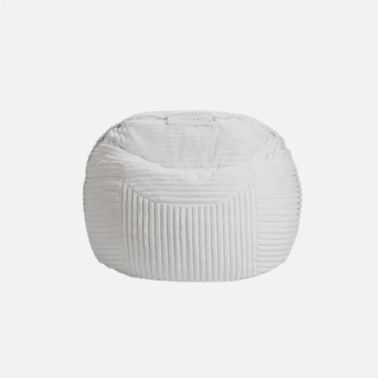 Lovesac The Big One Dove Channeled Phur White Cover ONLY New