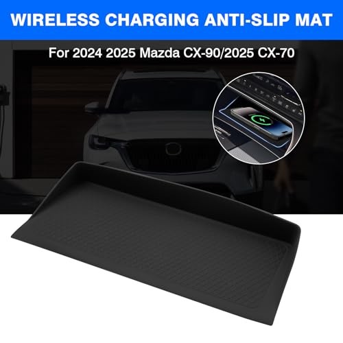 Wireless Charging Mat for 2024-2026 Mazda CX90/2025-2026 CX70 Accessories