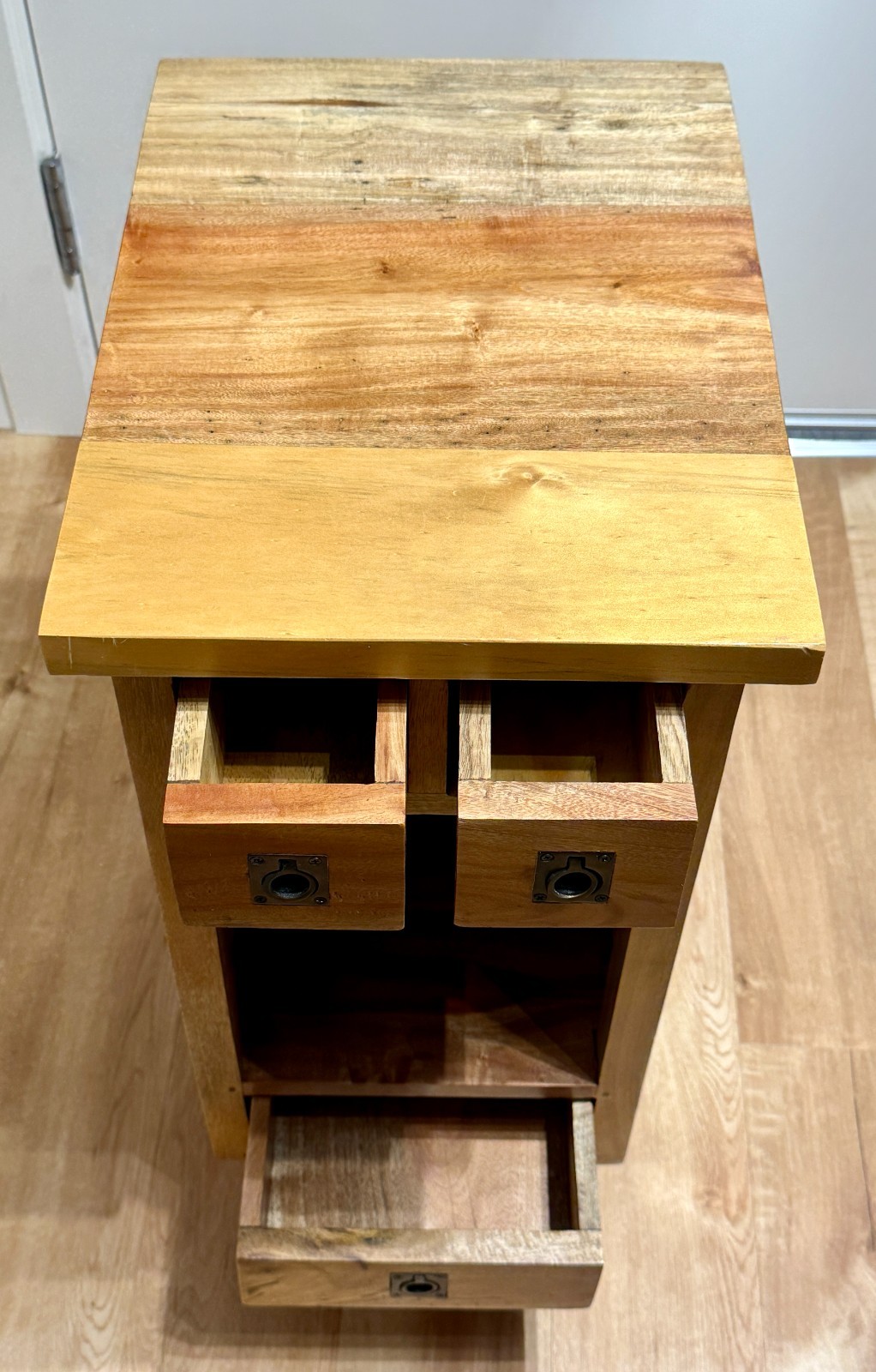 “Tropical Salvage Gili Meno” Side Table Made of Exotic Tropical Wood #647
