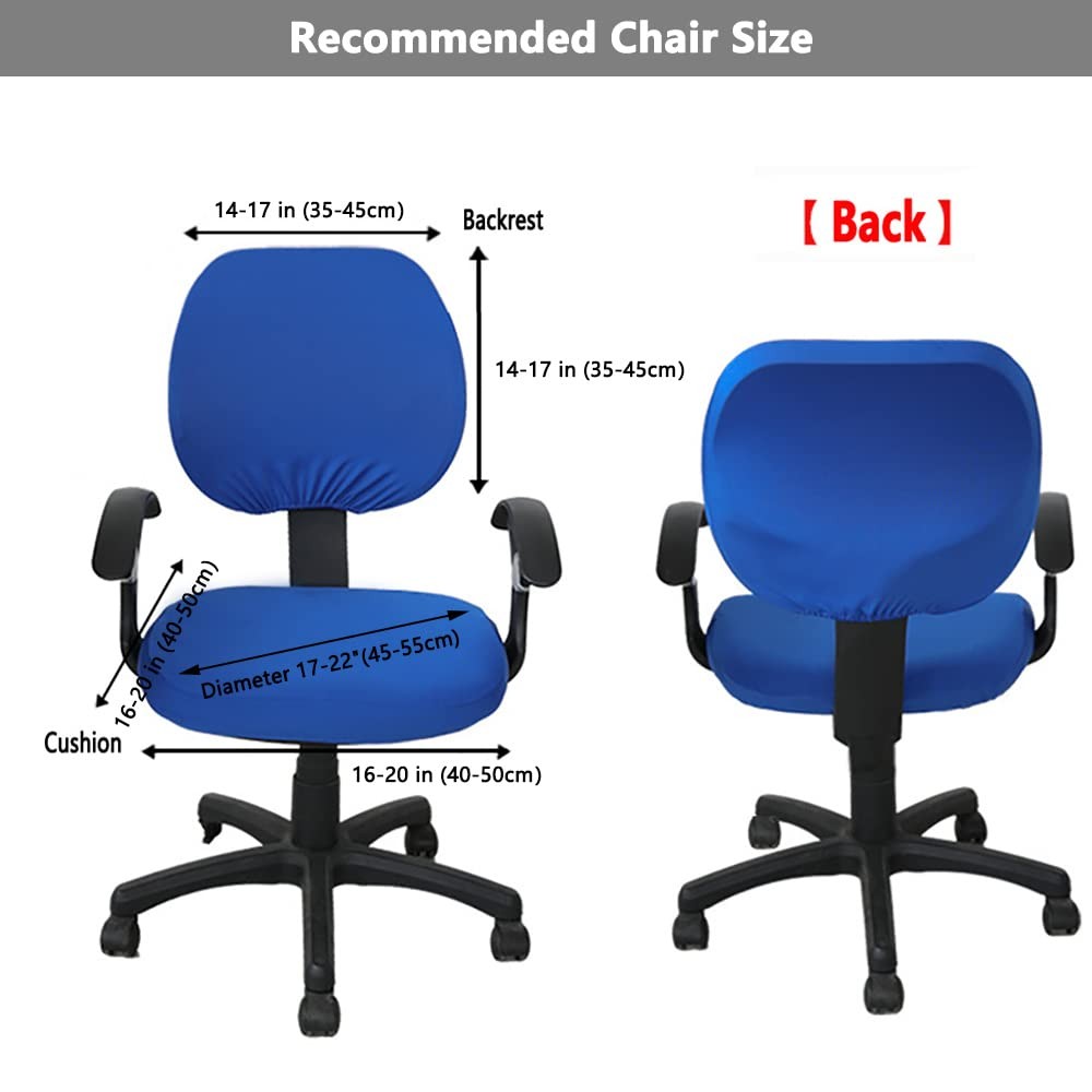 Melaluxe Computer Office Chair Covers, Protective & Stretchable Universal Cha…