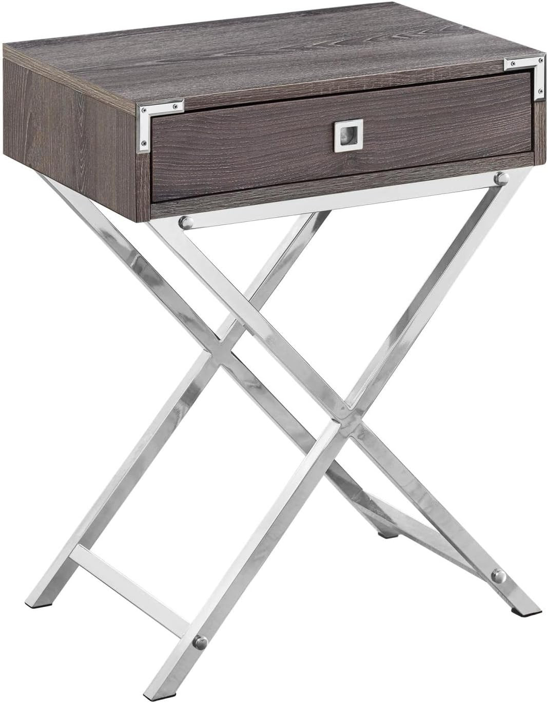 Stylish Dark Taupe Accent Table by – One Size Fits All