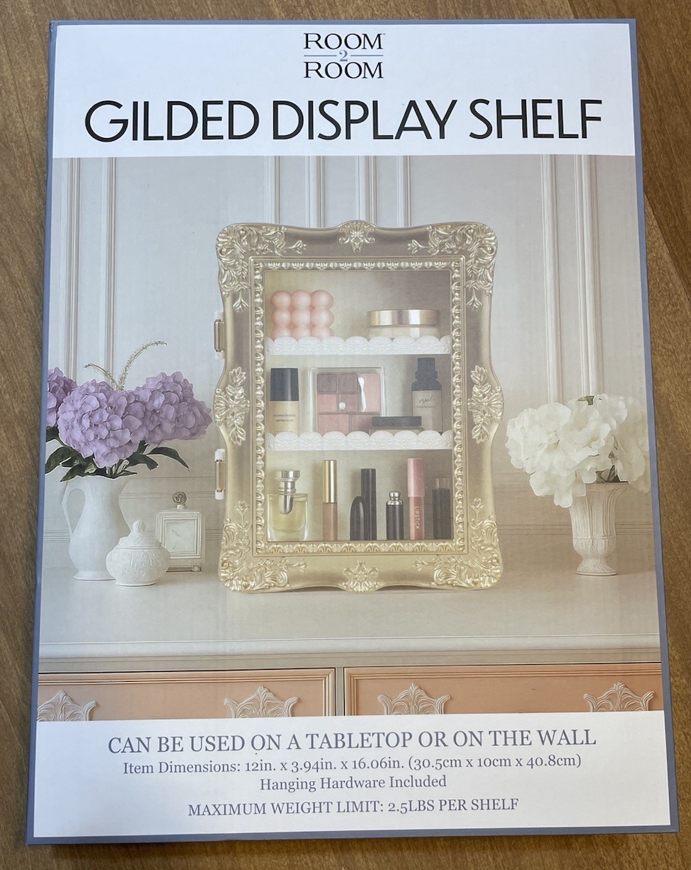 Gilded Display Shelf Five Below TikTok Viral Gold Brand New Room2Room