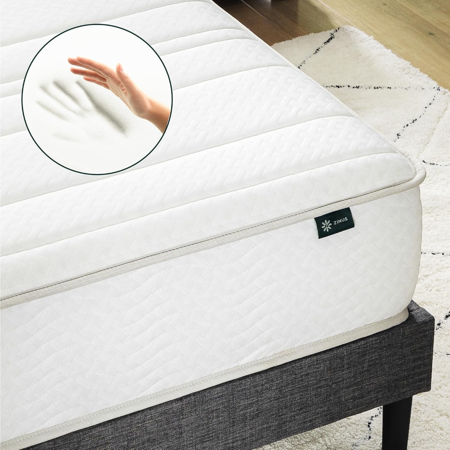 Narrow Twin Mattress 30” Wide x 75” Long, 6 Inch Foam & Spring Hybrid Mattres…