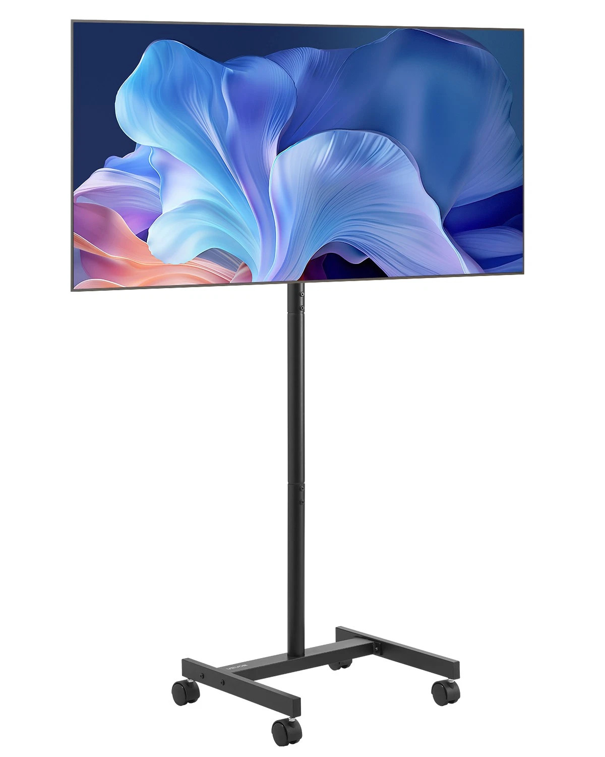 Rolling TV Stand Mobile TV Cart Holds Up to 44 lbs for 17-55 Inch Screens