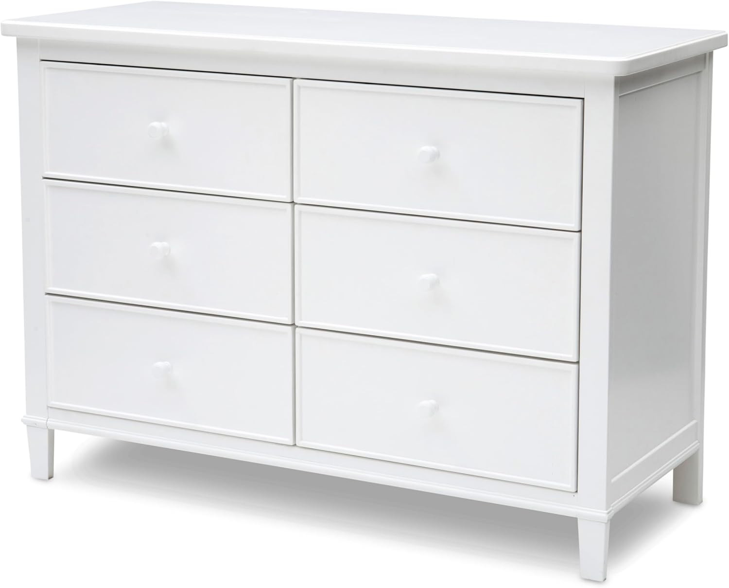 Haven 6 Drawer Dresser – Interlocking Design, Greenguard Gold Certified, White