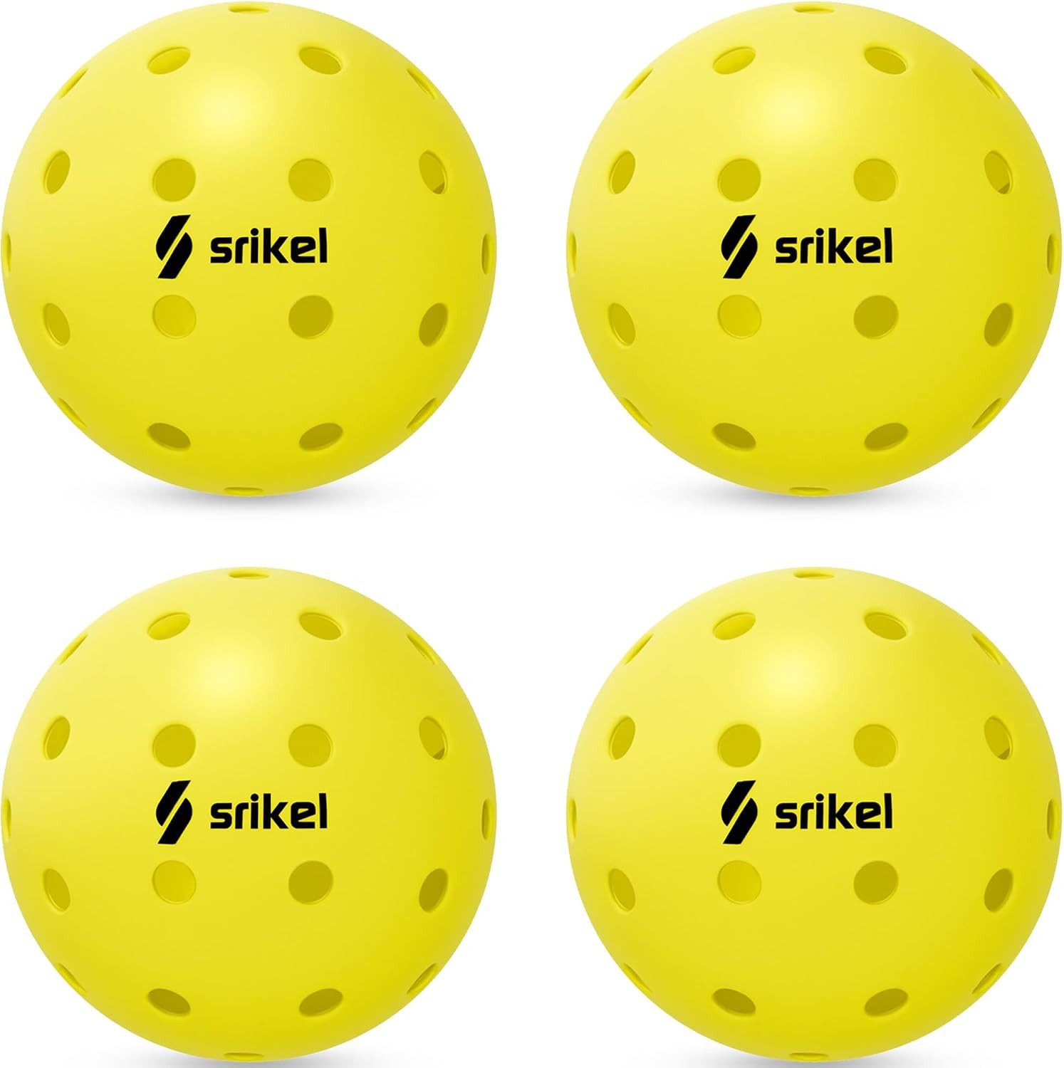 Outdoor/Indoor Pickleball Balls – USAPA Approved, 4/12/36/50/100Pack | Seamless