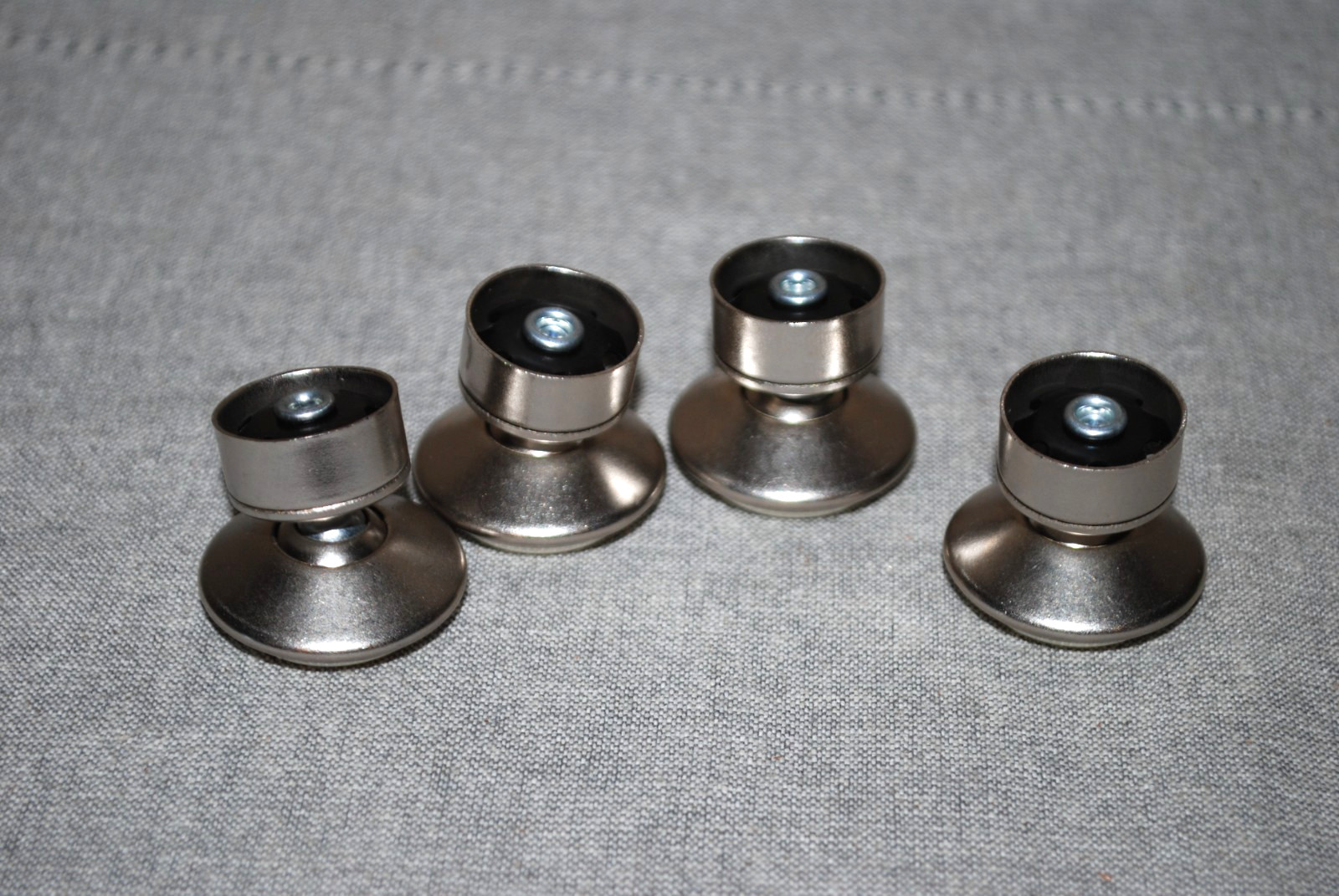 Set of 4 – Nylon Steel Swivel – Furniture Glides – 3/4″ O.D. X 9/16″ I.D.